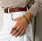 Bamboo Style Gold Bangle