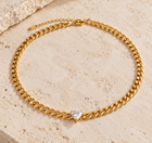 ‘Amara’ Heart Stone Necklace