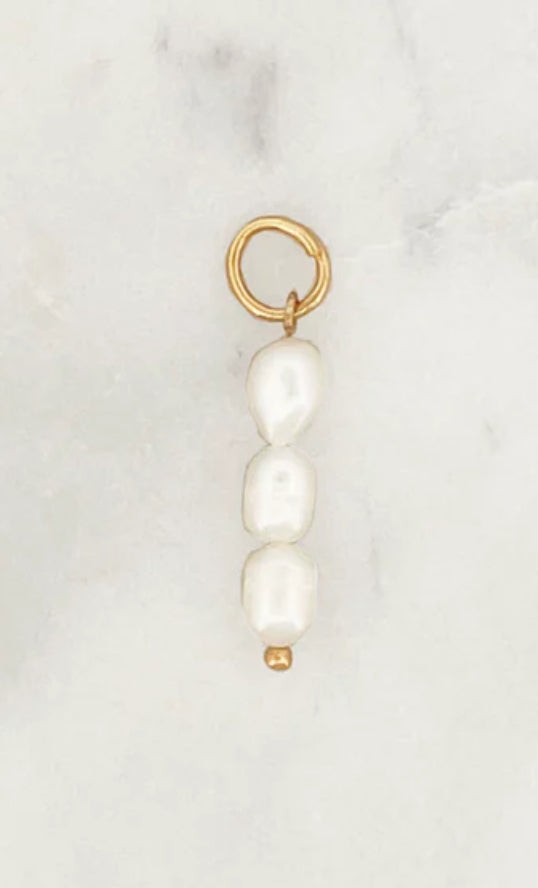 Triple Pearl Charm