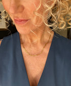 Medium Gold Plated Paperclip Style Necklace