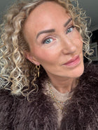 Golden Spike Hoop Earrings