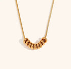 Lunar Ring Necklace in Gold