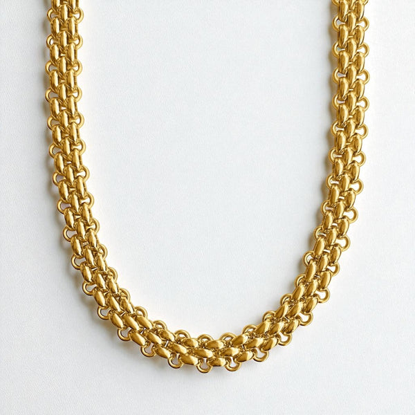 ‘Betsy’ - Basket Weave Necklace Without Toggle
