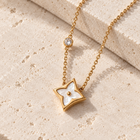 Pearl Monogram Flower Necklace