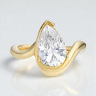 ‘Nova’ Pear Shaped Solitaire Ring