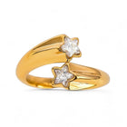 Double Star Crystal Ring