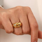 Chunky Ring with Stars