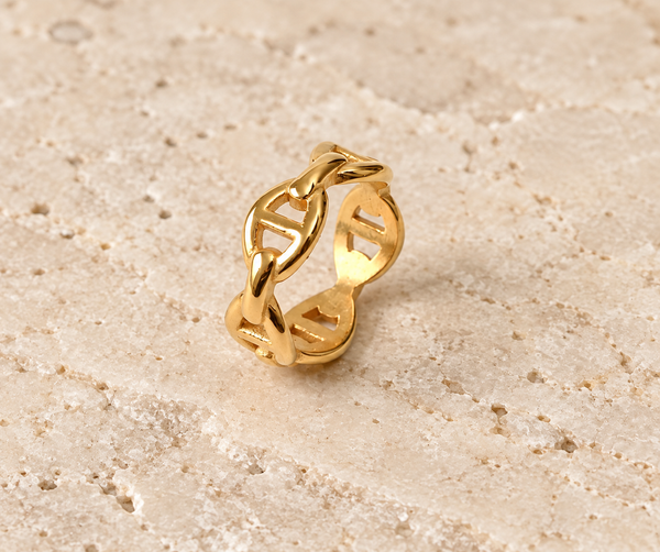 ‘Bellagio’ Link Ring (Gold)