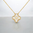 Clover Glow Necklace Gold