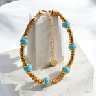 Santorini - Gold and Turquoise bracelet