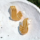 ‘Coco’ - Wave Stud Earrings