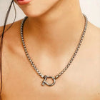 Bold ‘Shackle’ Necklace in Silver