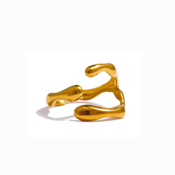 Molten Open Ring - Gold or Silver