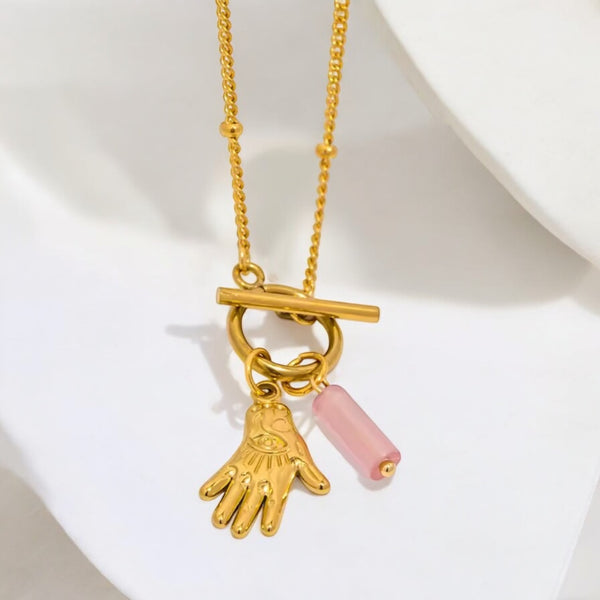 Rose Quartz Guardian Necklace