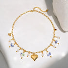 Midnight Bloom Charm Necklace