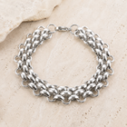 ‘Betsy’ - Basket Weave Chain Bracelet in Gold or Silver