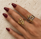 Celeste Starburst Ring (Gold and Silver)