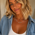 ‘Mojito’ Mini Beaded Necklace