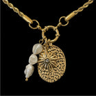 Oval Hammered Charm
