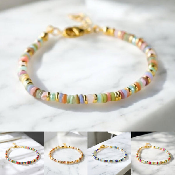 Boho Beaded Bracelets - 5 Colour Options