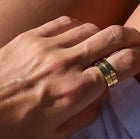 Roman Numeral and Rhinestone Ring