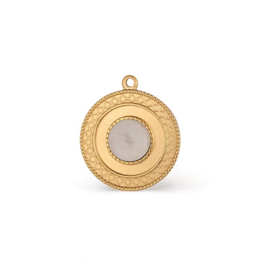 ‘Messina’ - Coin Charm with Nude Stone