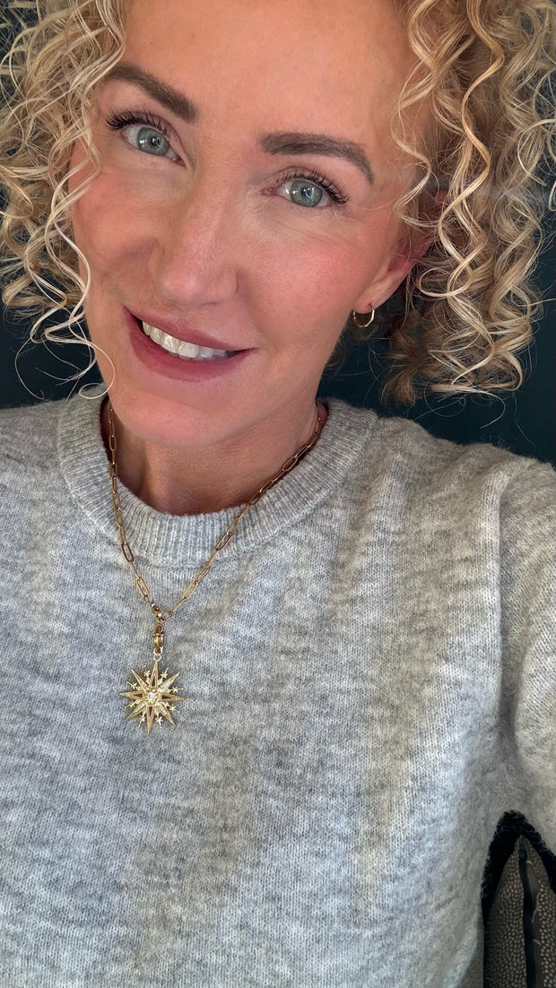 ‘Gaia’ - Embellished Star Pendant