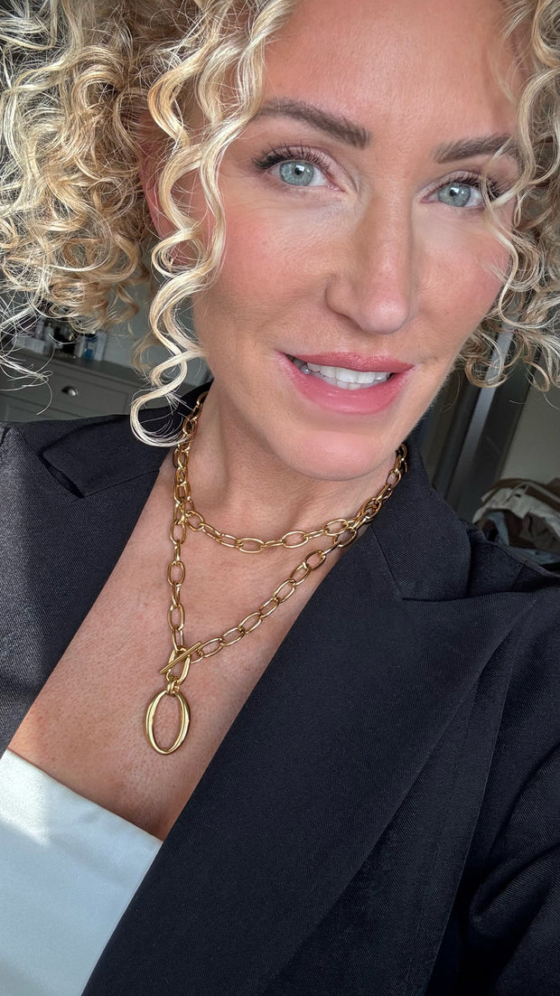 ‘Circa’ Gold Link Necklace