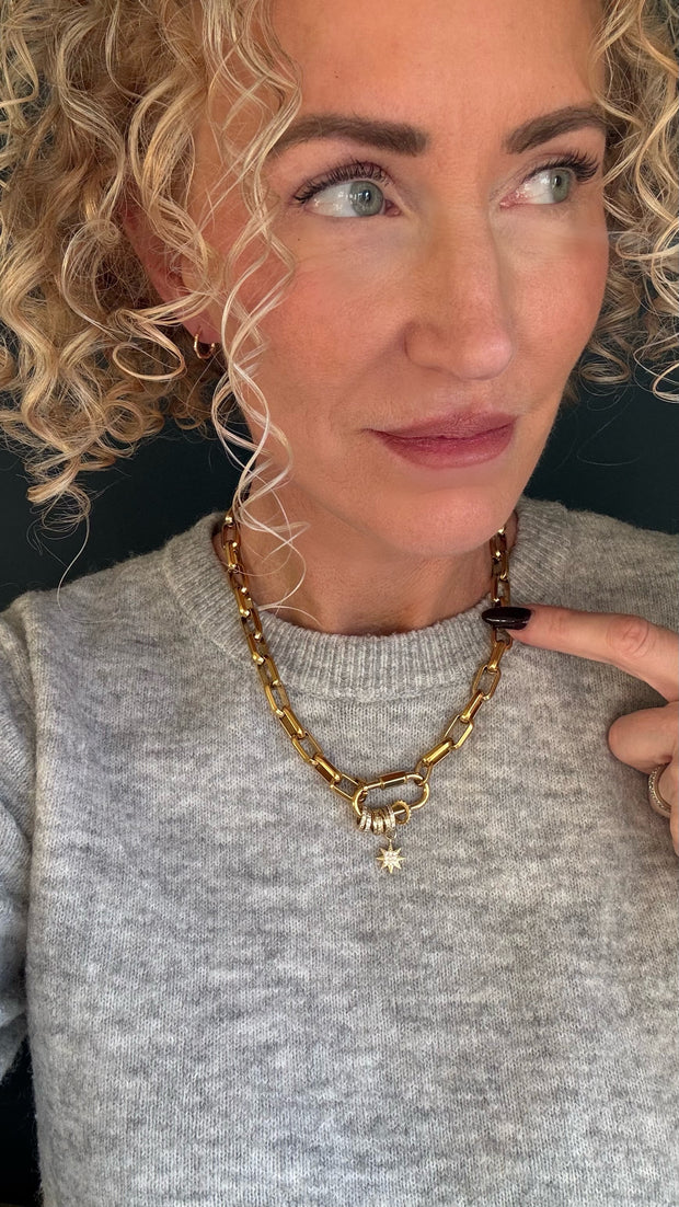 ‘Aria’ - Chunky Carabiner with Charms