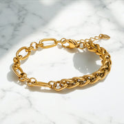‘Cassie’ - Dual Link Chain Bracelet