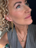 Gold Cascade Fringe Earrings