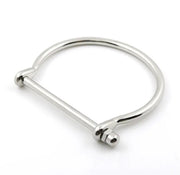 Manhattan Silver Screw Cuff Bracelet