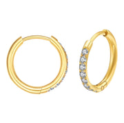 Christie Click Hoop Gold Earrings 10mm