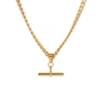 ‘Lexi’ - T Bar Necklace (Cuban Chain)