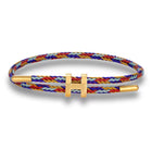 Adjustable ‘H’ Braided Rope Bracelet (Multcoloured)