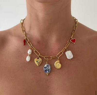 Charm Story Statement Necklace
