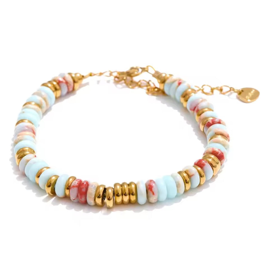 Sunset Coral Sweetie Bracelet