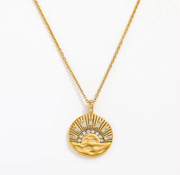 Sunrise Medallion Necklace