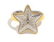 ‘Vega’ - Mixed Metal Star Ring