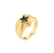 ‘Ziggy’ - Enamel Star Ring