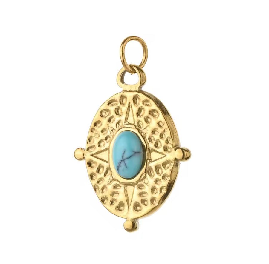 ‘Santorini’ Turquoise Stone Charm