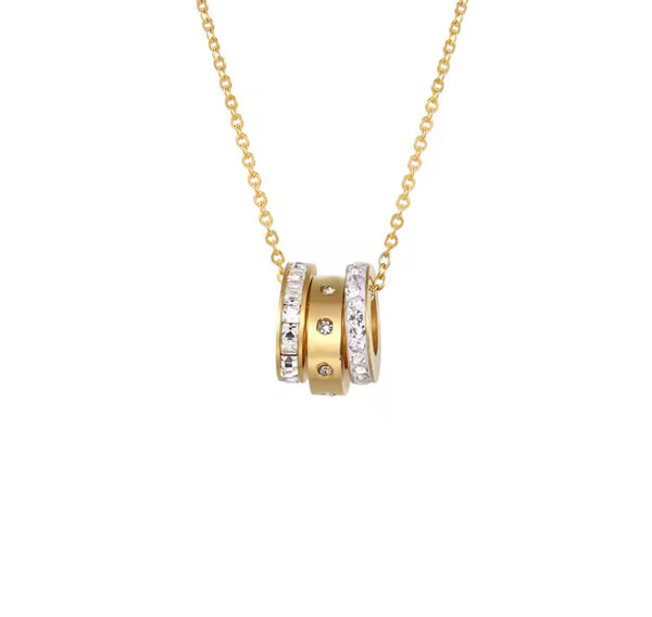 Trinity Spark Pendant Necklace
