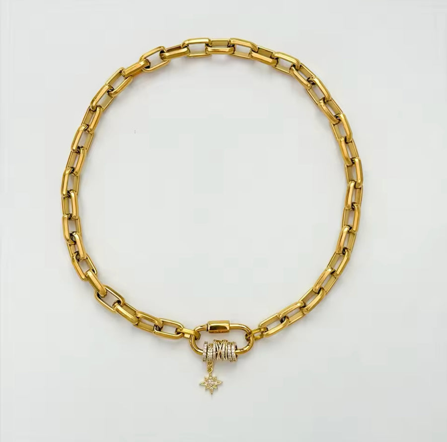 ‘Aria’ - Chunky Carabiner with Charms