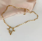 ‘Carrie’ - Star Carabiner with Rhinestone Necklace