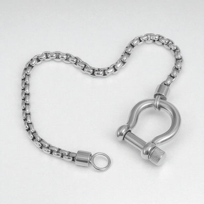 ‘Shackle’ Bracelet in Silver