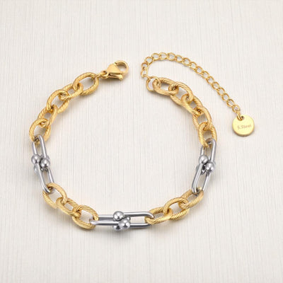 ‘Mercer’ - Mixed Metal Link Bracelet