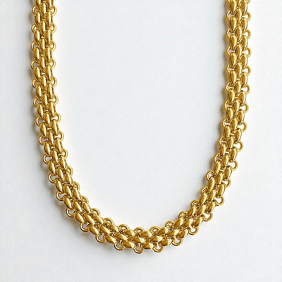 ‘Betsy’ - Basket Weave Necklace Without Toggle