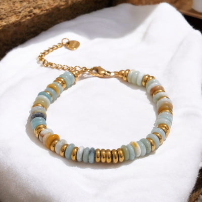 Amazonite and Gold Sweetie Bracelet