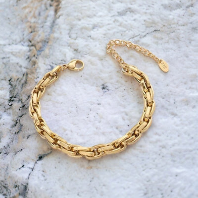 Camille Chunky Chain Gold Link Bracelet