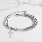 ‘Cassie’ - Dual Link Bracelet (Gold or Silver)